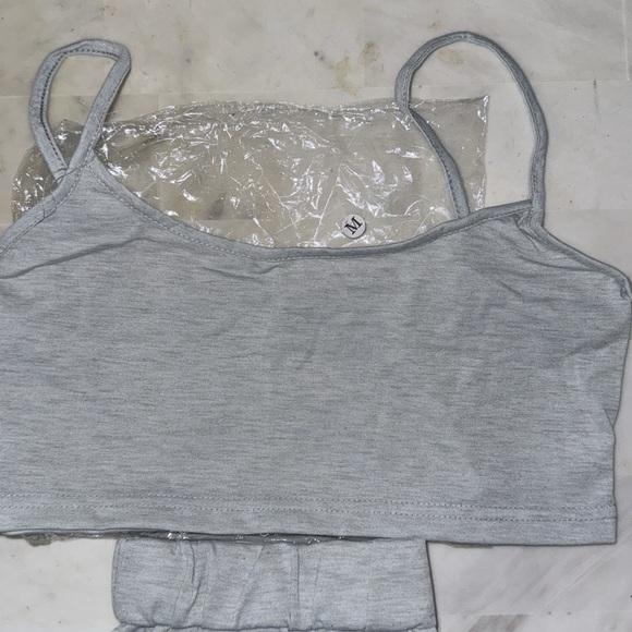 Grey short loungewear or gym SET - Picture 5 of 5